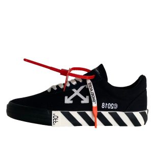 Off-White Vulc Low Top Sneakers Black (Updated Stripes) (2018) (OMIA085R198000161000)