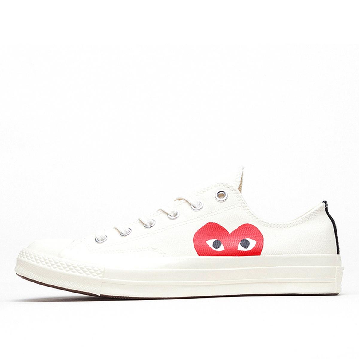 converse cdg white low