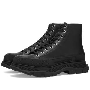Alexander McQueen Small Stud Heel Tab Wedge Sole Sneaker (627206WHZ62-1081)