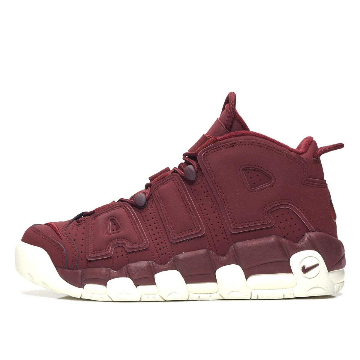 nike uptempo burgundy