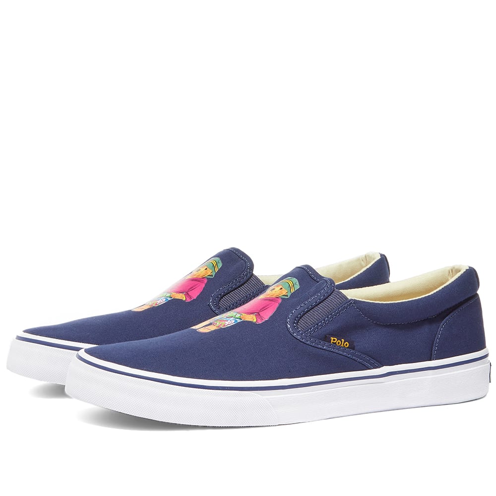 polo ralph lauren slip on sneakers