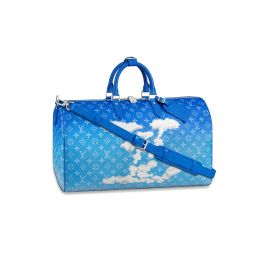 Luxury Luxury Keepall Bandouliere 50 Clouds Blue (FW20) (M45428)