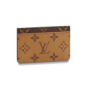 Louis Vuitton Louis Vuitton Card Holder Reverse Monogram Canvas Brown (2020) (M69161)