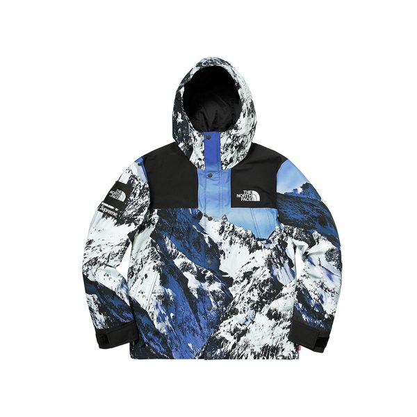 Supreme Supreme x The North Face Mountain TNF Parka Blue White (FW17) (TNF-MTN-FW17)