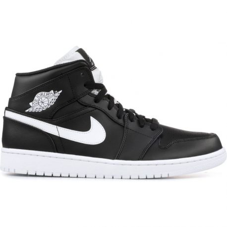 jordan aj mid black and white