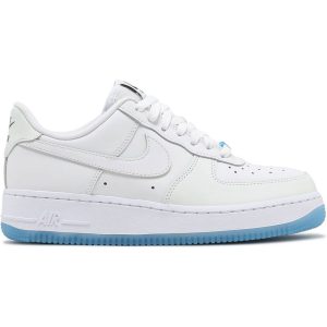Nike Air Force 1 Low UV Reactive Swoosh White Blue Pink (DA8301-100)