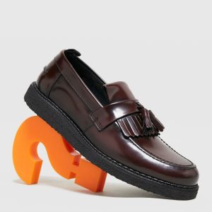 Fred Perry Tassle Loafer GC (Burgandy)