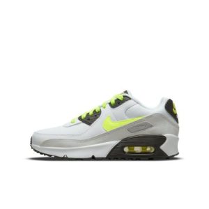 Nike Air Max 90 Leather White Volt (CD6864-112) белого цвета