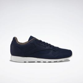 Кроссовки Reebok Cl Lthr Lux Pw (GW8705) синего цвета