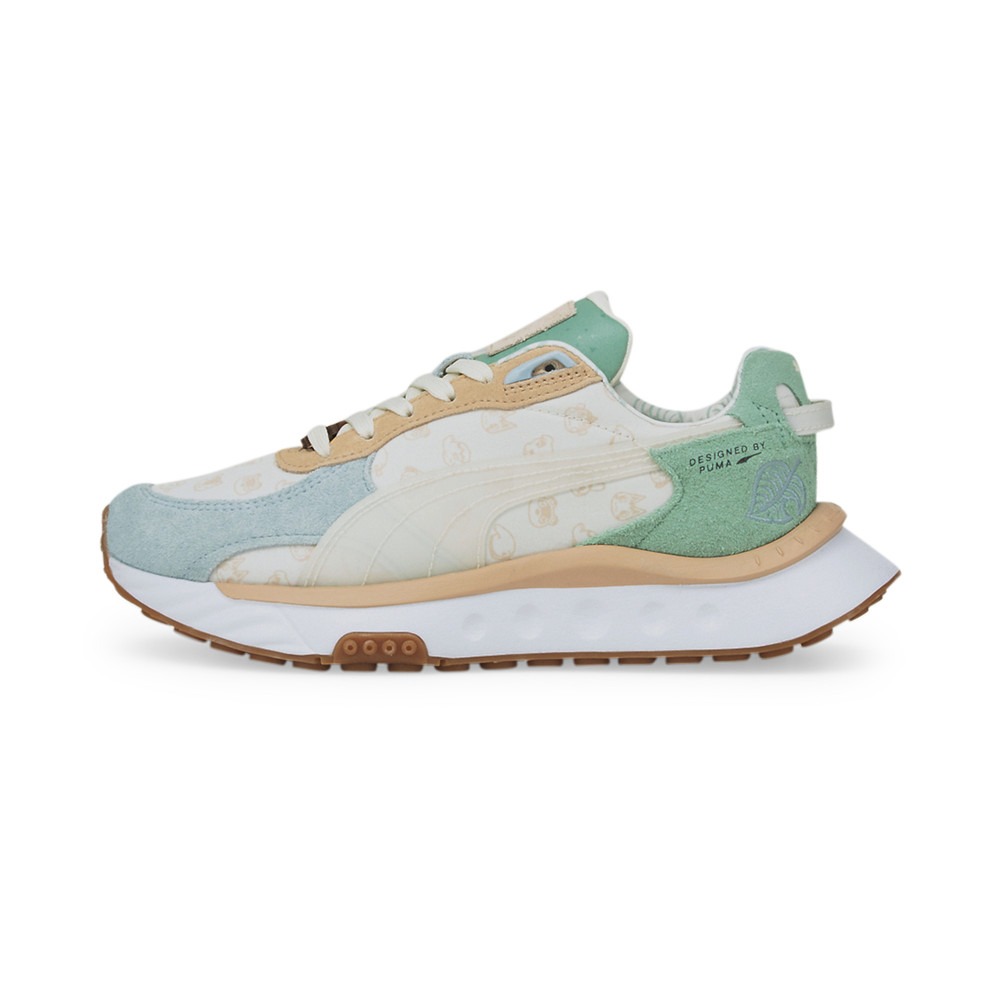 mens green puma trainers