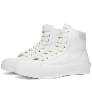 Alexander McQueen Canvas High Top Sneaker (667816W4MV7-9000)