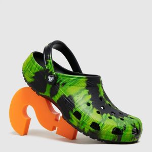 Crocs Classic Tie-Dye Clog (Black/Green)