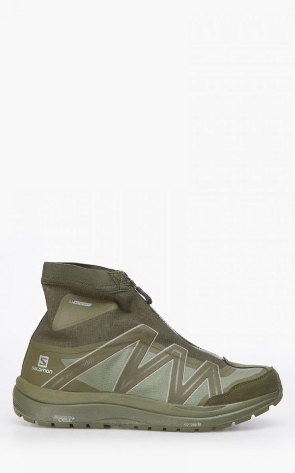and wander x Salomon Reflective Highcut Sneakers Khaki (5741278432-Khaki)