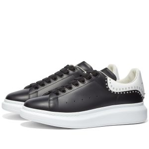 Alexander McQueen Small Studded Wedge Sole Sneaker (628017WHTQQ-1071)