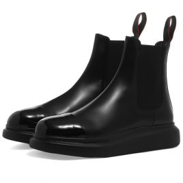 Alexander McQueen Logo Taping Hybrid Chelsea Boot (665014WHX5T-1324)