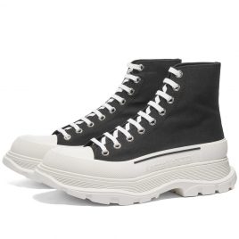 Alexander McQueen Tread Slick Canvas High Top Logo Sneaker (604254W4MV2-1070)