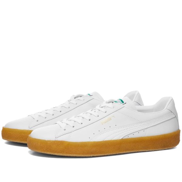 Puma Men's Suede Crepe Leather (384245-01) белого цвета