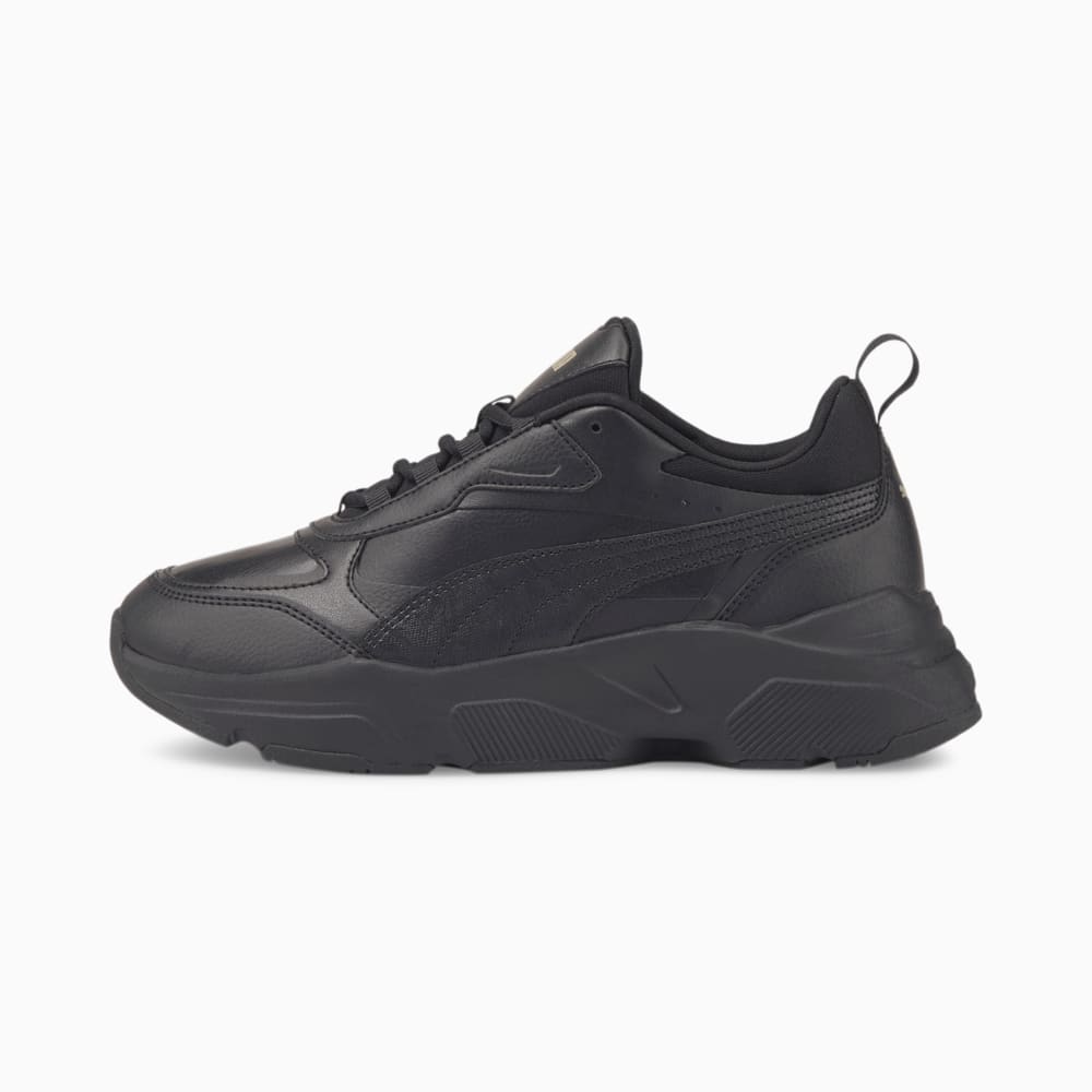 puma all black womens trainers