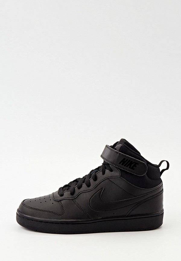 Кеды Nike Court Borough Mid 2 Gs (CD7782) черного цвета
