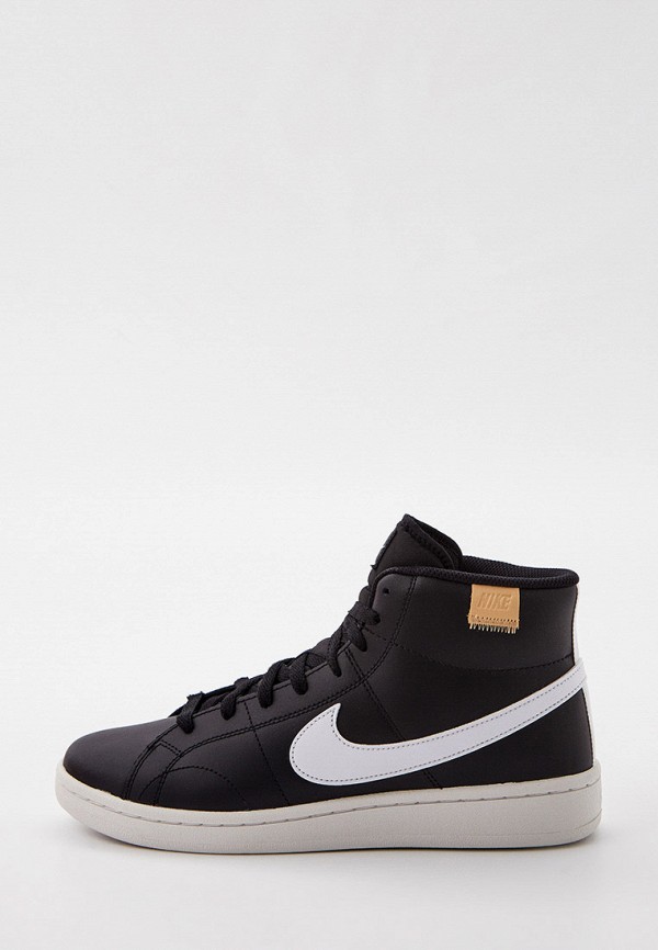 nike court royale high top black