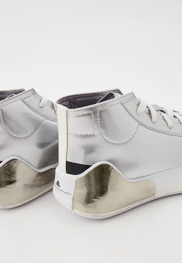 Кеды adidas by Stella McCartney Asmc Treino Mid Met (H00019) серебрянного цвета