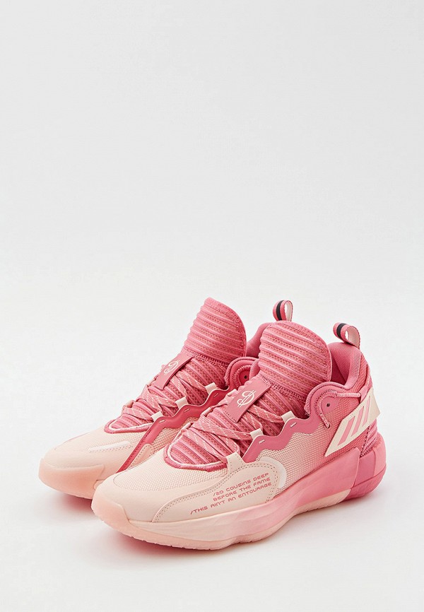 Кроссовки adidas Dame 7 Extply (H68605) розового цвета