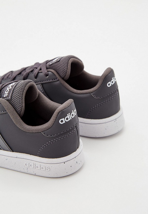 Кеды adidas Grand Court K (GZ7610) серого цвета