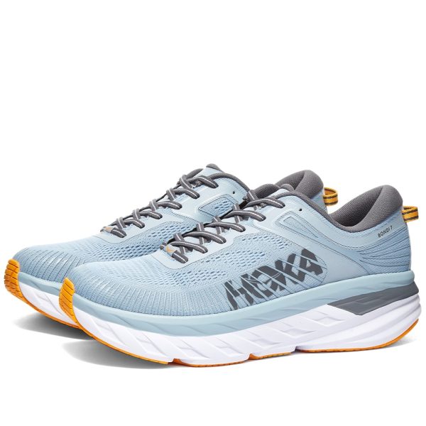 Hoka One One Men's M Bondi 7 (1110518-BFCS) голубого цвета