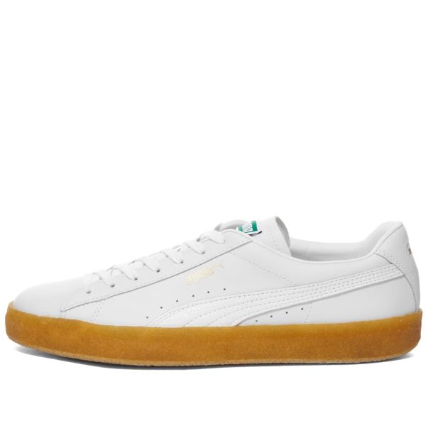 Puma Men's Suede Crepe Leather (384245-01) белого цвета