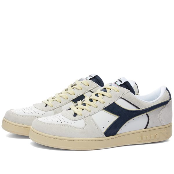 Diadora Men's Magic Basket Low Suede Leather (501-178565-C0445) белого цвета