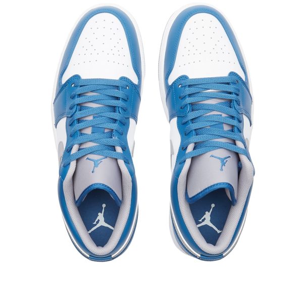Nike Men's Air Jordan 1 Low (553558-412) белого цвета