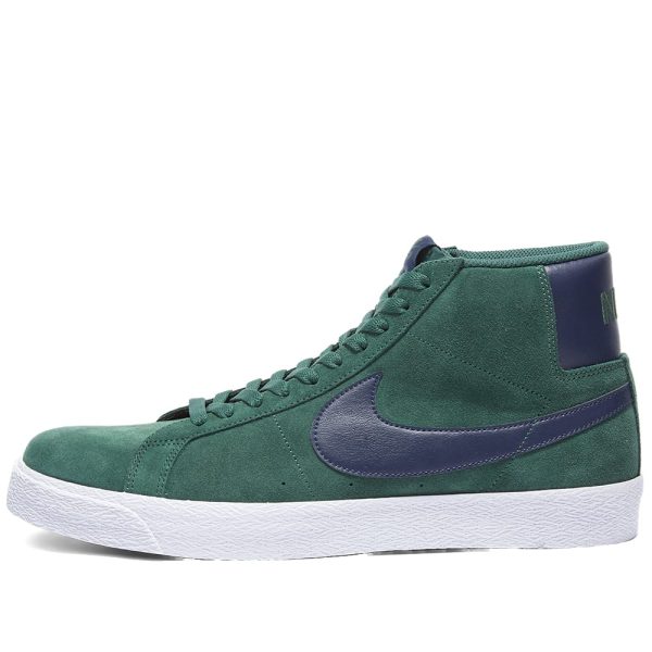 Nike SB Men's Zoom Blazer Mid PRM (864349-302) зеленого цвета