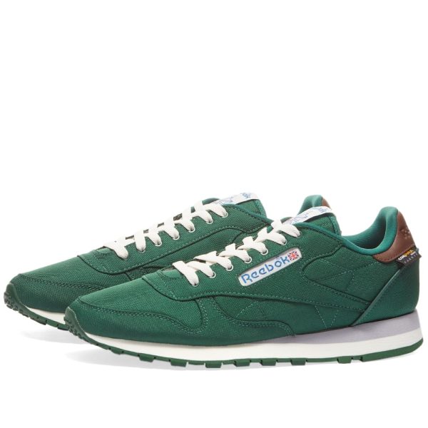 Reebok Men's Classic Leather Cordura (GX0285) зеленого цвета