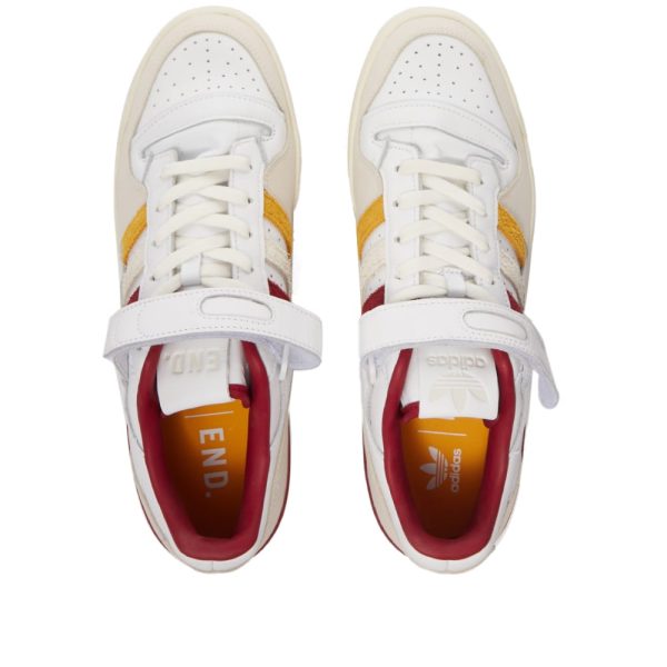 END. x Adidas Forum Low 'Varsity' (HR1525) белого цвета