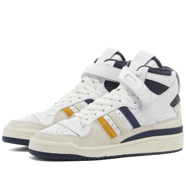 END. x Adidas Forum 'Varsity' Forum Hi-Top (HR1526) белого цвета