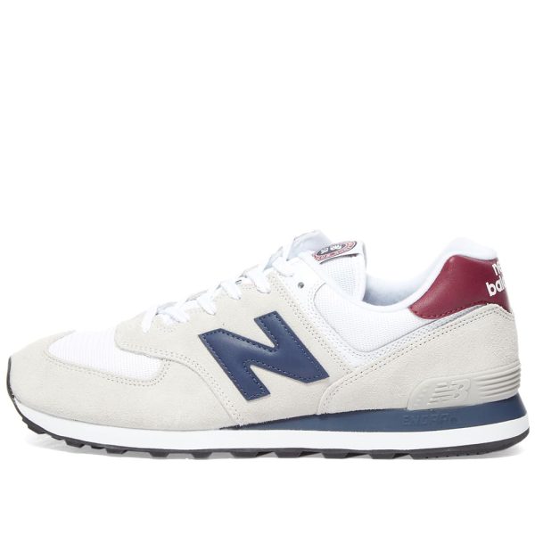 New Balance Men's ML574HX2 (ML574HX2) белого цвета