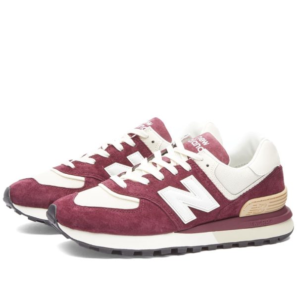 кроссовки New Balance 574L v1 (U574LGRB) бордового цвета