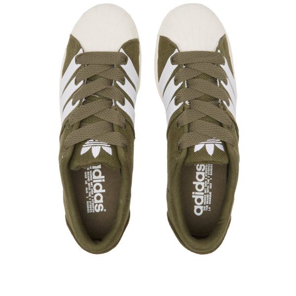 Adidas Men's Superstar Supermodified Hemp (FZ6367) белого цвета