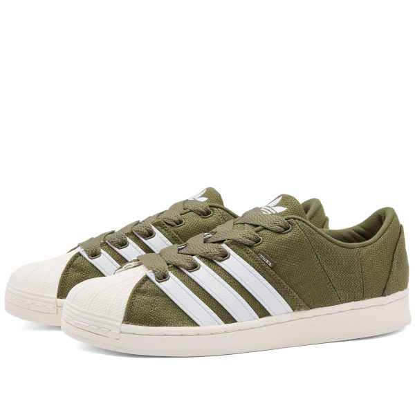 Adidas Men's Superstar Supermodified Hemp (FZ6367) белого цвета