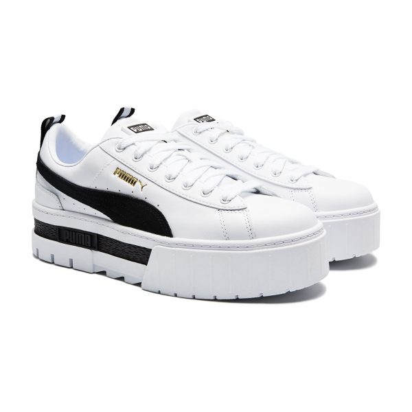 Puma Mayze Leather (38198301) белого цвета