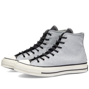 Converse WoChuck 70 Hi-Top Glitter (572038CC) черного цвета