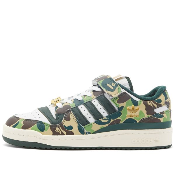 Adidas X Bape Forum 84 Low (ID4771) белого цвета