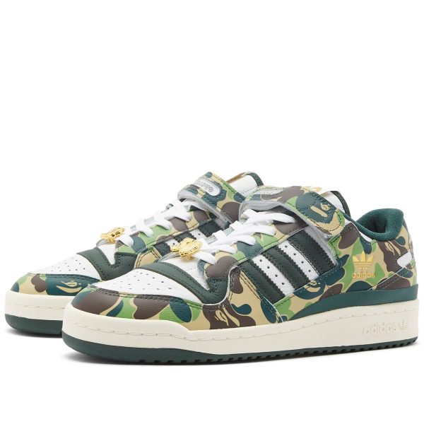 Adidas X Bape Forum 84 Low (ID4771) белого цвета