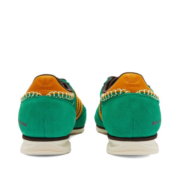 Adidas Originals x Wales Bonner SL72 (IG0571) зеленого цвета