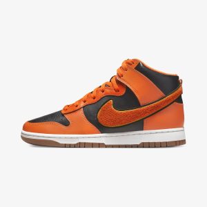 кроссовки Nike Dunk High Retro University Chenille Swoosh (DR8805-002) оранжевого цвета