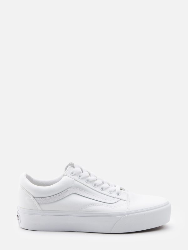 Vans Old Skool Platform (VN0A3B3UW001) белого цвета