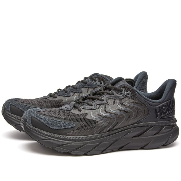 Hoka One One Clifton Ls Black/Asphalt (1141550-BASP) черного цвета