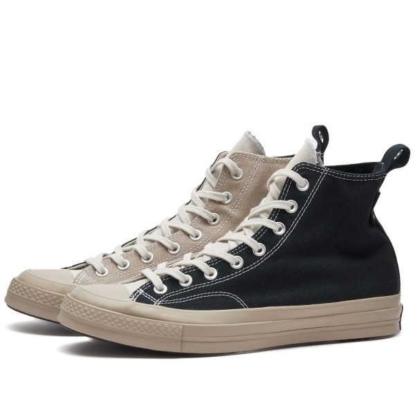 Converse Chuck 70 Gtx Wonder Stone/Black/Pale Putty (A04471CC) черного цвета