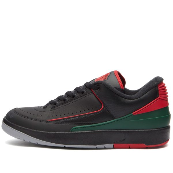 Air Jordan 2 Retro Low Black/Fire Red (DV9956-006) черного цвета