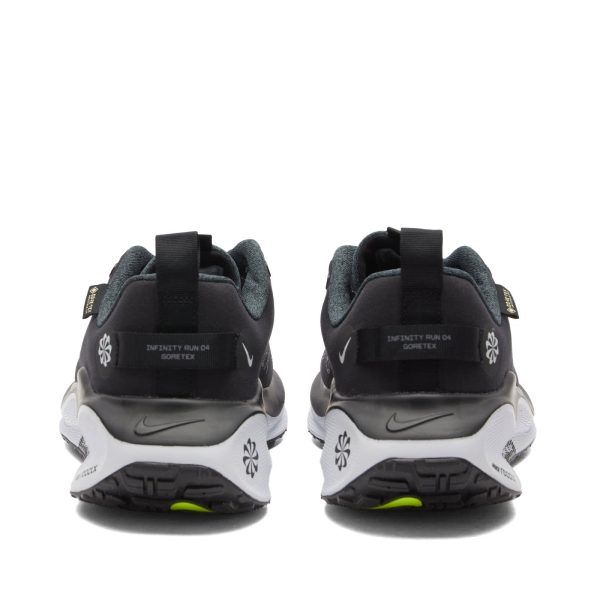 Nike Infinity Run 4 ReactX Gore-Tex Black/White (FB2204-001) белого цвета